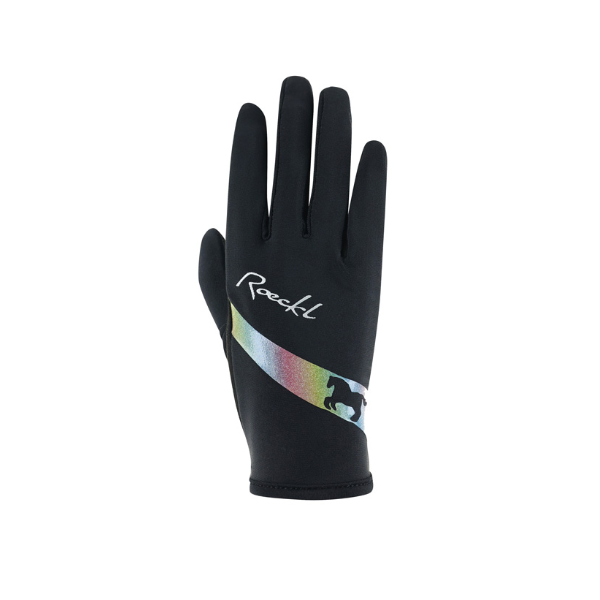Rękawiczki jeździeckie dziecięce letnie Kapriole 01-310038 k350 black Roeckl 24H!